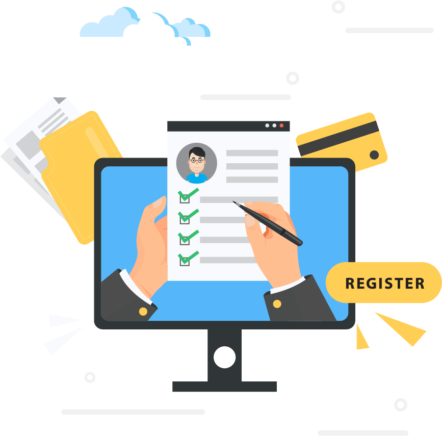 online-registration-concept